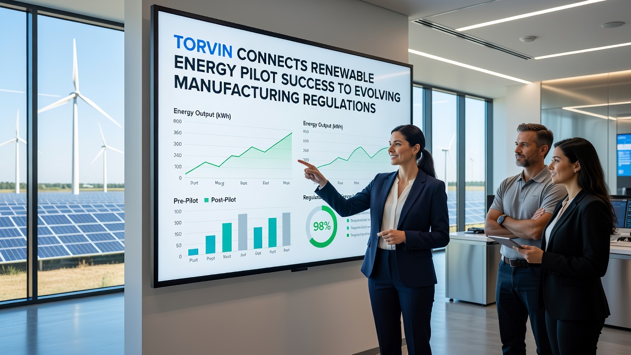 Torvin Connects Renewable Energy Pilot Success to Evolving Manufacturing Regulations